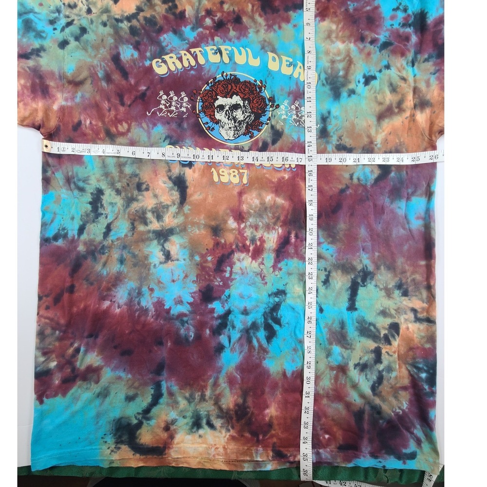 Liquid Blue Grateful Dead Summer Tour 1987 Tie Dye T-Shirt Mens 5XL Multicolor - Picture 3 of 4